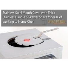 Mouth Cover with Skewer Gaps for Tandoor with Heavy Handle